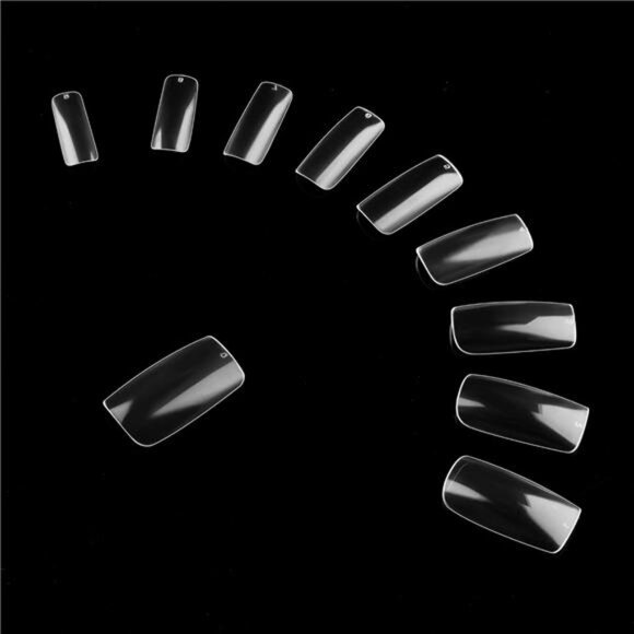 Full Cover Acrylic False Nail Tips, 500PCS Fake Nail Shape Artificial False - Picture 6 of 8